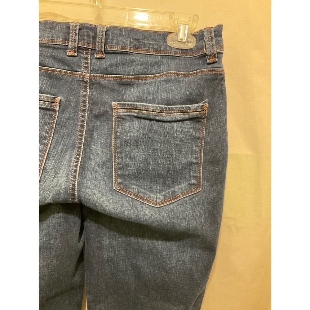 Lee Easy Fit Women Dark Wash Capri Denim Jeans Blue - Picture 5 of 10